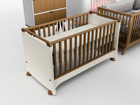 Baby Crib 1 3D Model