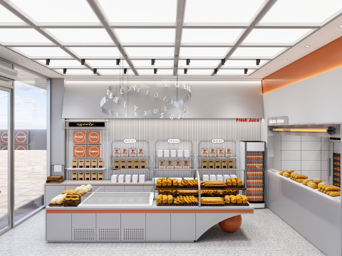 Bakery interior 1 3D 모델