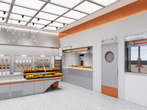 Bakery interior 1 3D 모델