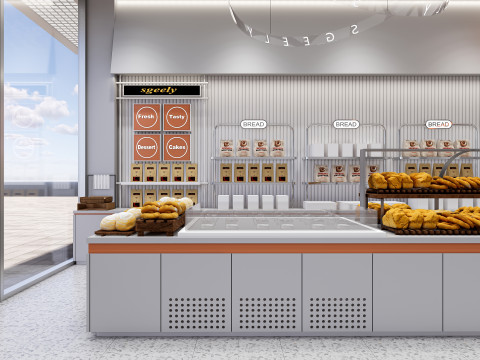 Bakery interior 1 3D 모델