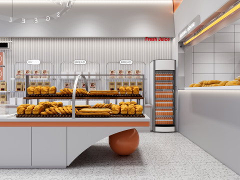 Bakery interior 1 3D 모델