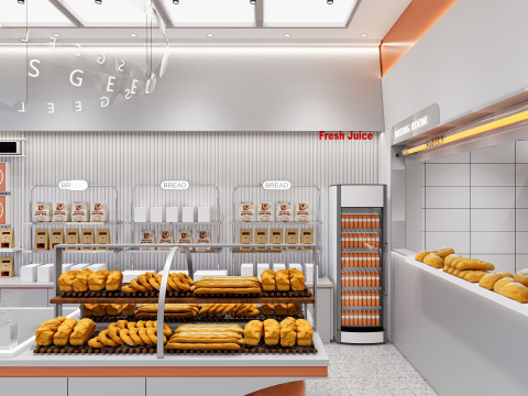 Bakery interior 1 3D 모델