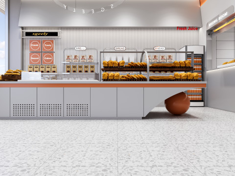 Bakery interior 1 3D 모델