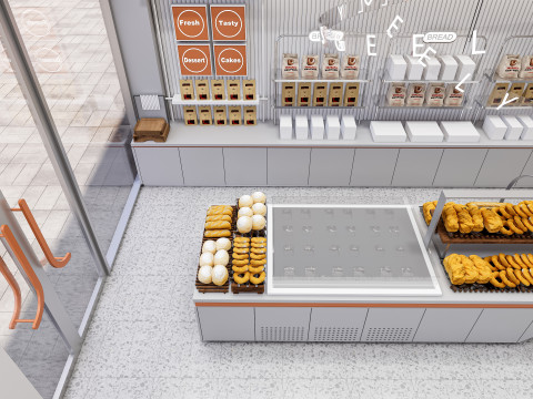 Bakery interior 1 3D 모델