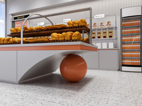 Bakery interior 1 3D 모델
