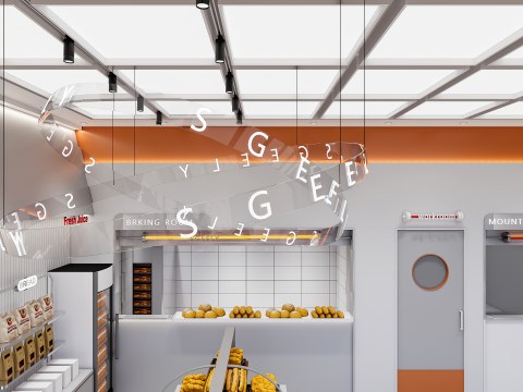 Bakery interior 1 3D 모델
