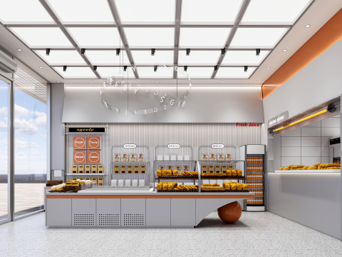 Bakery interior 1 3D 모델