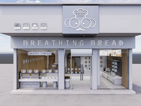 Interno della panetteria 2 Modello 3D