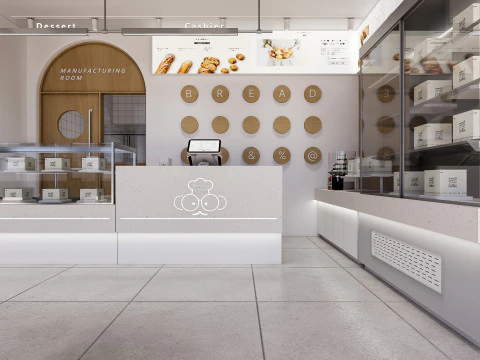 Interno della panetteria 2 Modello 3D