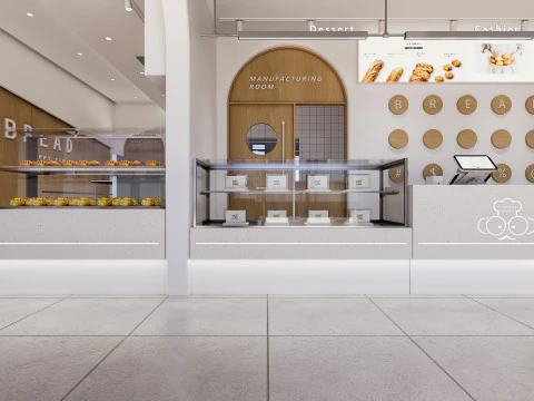 Interno della panetteria 2 Modello 3D