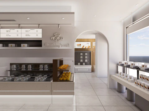 Interno della panetteria 2 Modello 3D