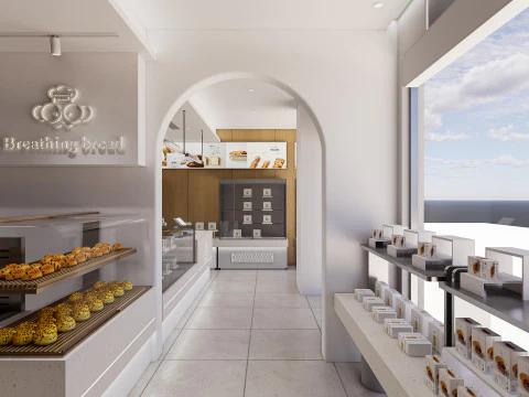 Interno della panetteria 2 Modello 3D