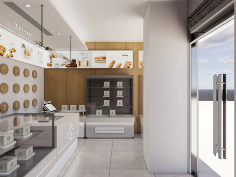 Interno della panetteria 2 Modello 3D