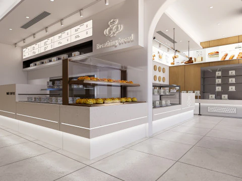 Interno della panetteria 2 Modello 3D