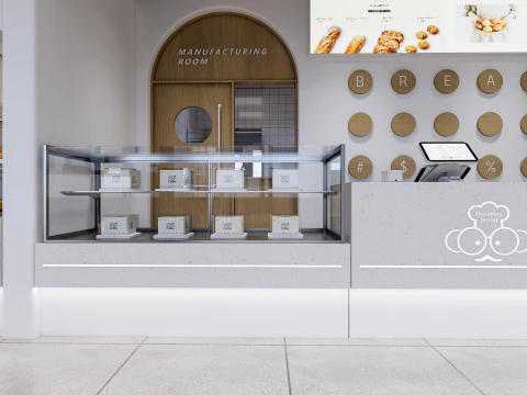 Interno della panetteria 2 Modello 3D