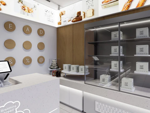 Interno della panetteria 2 Modello 3D