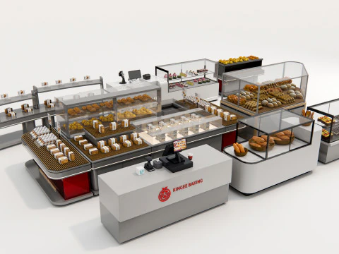 Bakery interior 3 3D Model