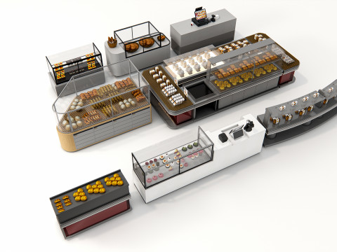 Bakery interior 3 3D 모델