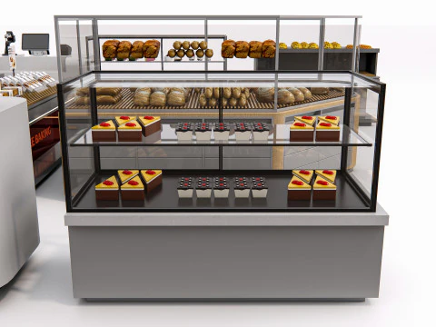 Bakery interior 3 3D Model