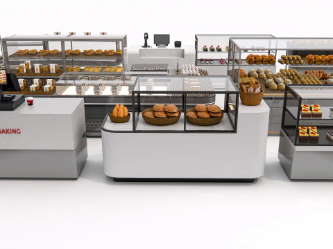 Bakery interior 3 3D Model