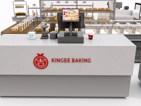 Bakery interior 3 3D Model