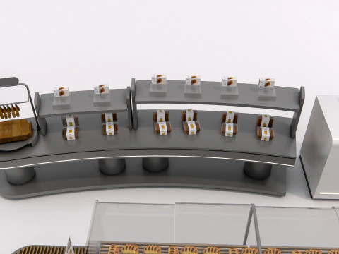 Bakery interior 3 3D Model