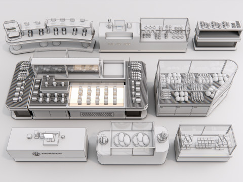Bakery interior 3 3D 모델