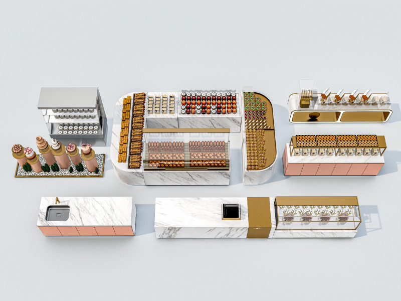 Bakery interior 4 Modelo 3D .c4d .max .obj .3ds .fbx .stl .blend