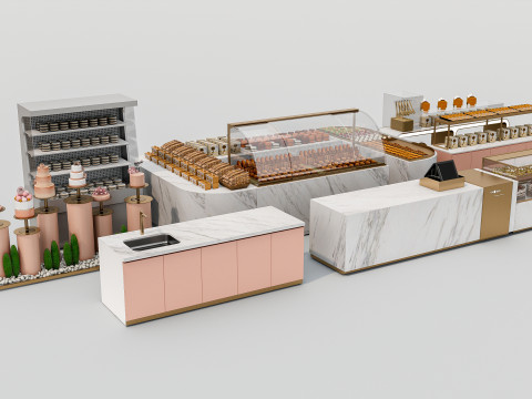 Bakery interior 4 Modelo 3D