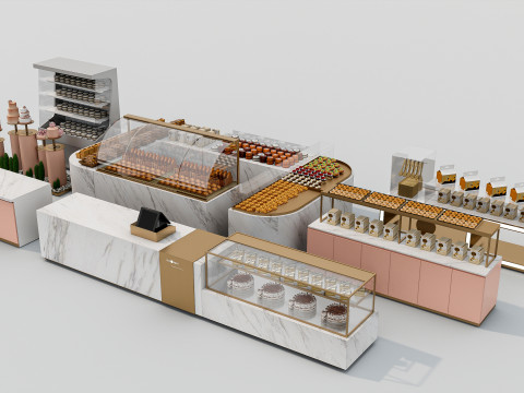 Bakery interior 4 Modelo 3D