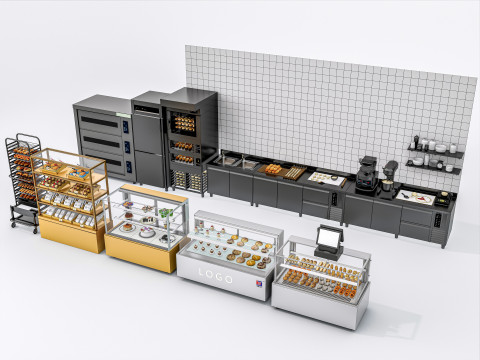 Bakery interior 5 3D Model