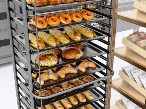 Bakery interior 5 3D Модель