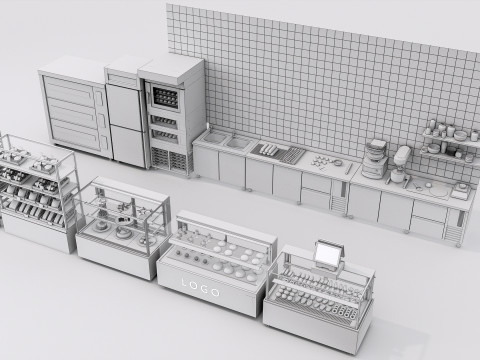 Bakery interior 5 3D Модель
