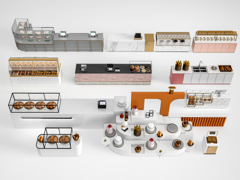 Bakery interior 6 3Dモデル