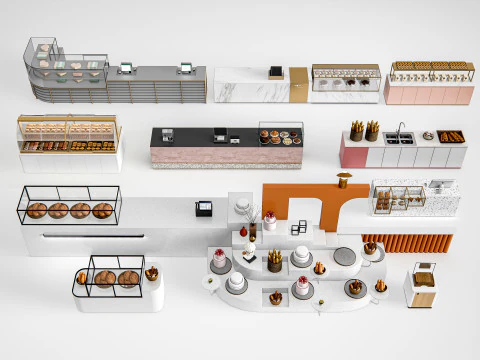 Interno della panetteria 6 Modello 3D