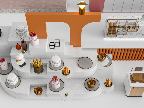 Bakery interior 6 3D Model