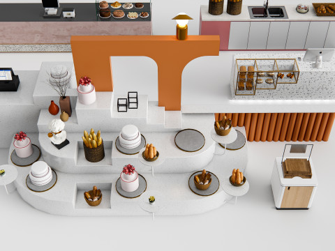 Bakery interior 6 3D Model