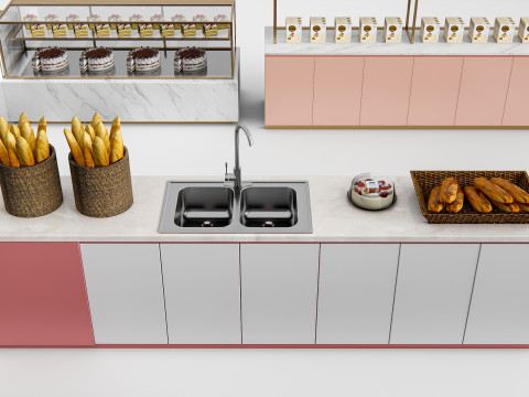 Bakery interior 6 3D Model