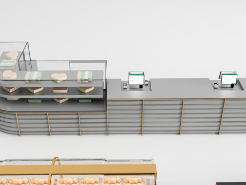 Bakery interior 6 3D Model