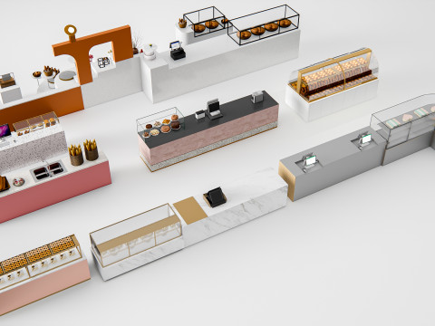 Bakery interior 6 3D Model