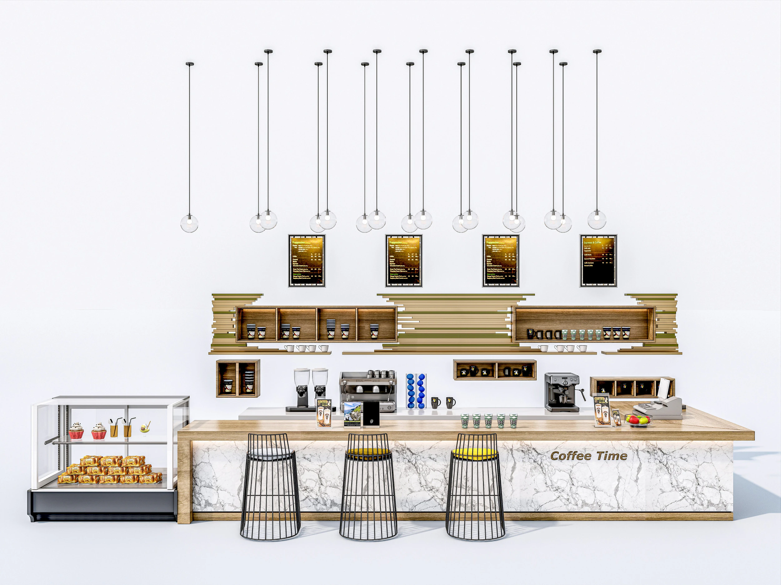 Bar interior 1 3D Model .c4d .max .obj .3ds .fbx .stl .blend