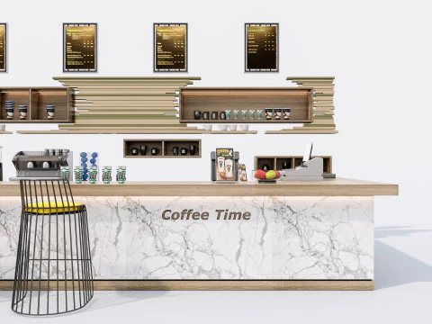 Bar interior 1 3D Model