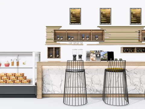 Bar interior 1 3D Model