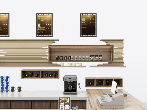 Bar interior 1 3D Model