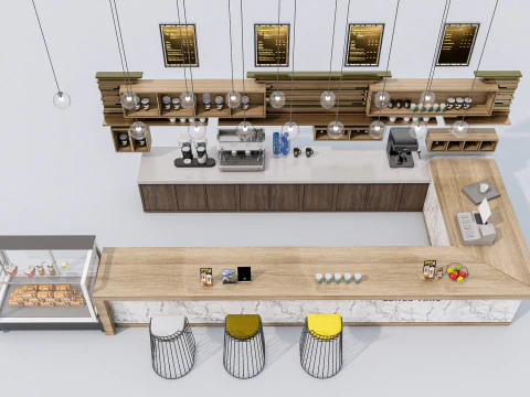 Bar interior 1 3D Model