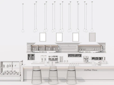Bar interior 1 3D Model