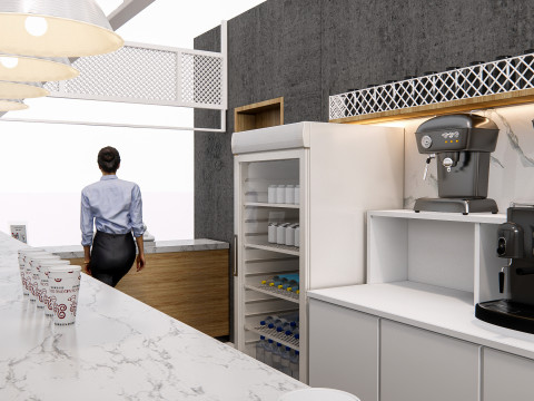 Bar interior 2 Model 3D