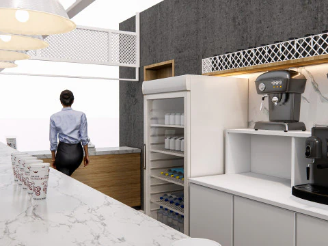 Interior do bar 2 Modelo 3D