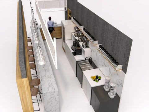 Interior do bar 2 Modelo 3D