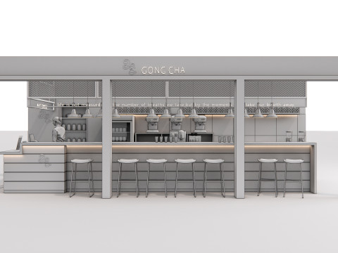 Bar interior 2 Model 3D